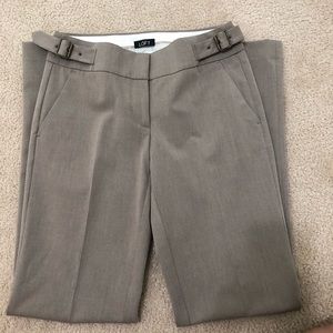 NWT. LOFT TROUSER PANTS. Size 0. Taupe color.